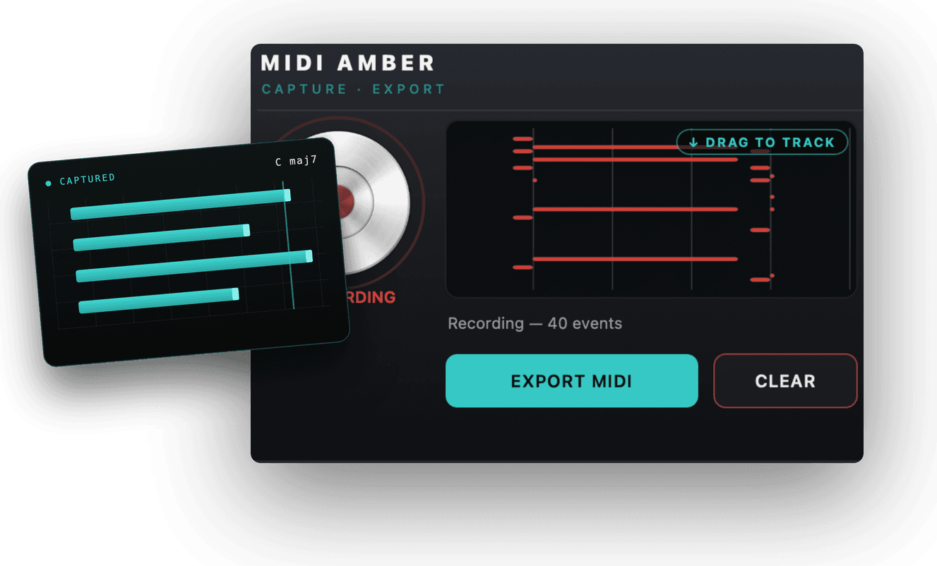 MIDI Amber project preview